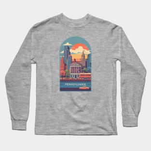 Pennsylvania Vintage Design Long Sleeve T-Shirt